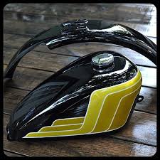 Black And Gold Motorcycle Paint Jobs Sheet Metal Bike Tank Custom Motorcycle Paint Jobs Paint Bike