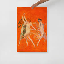 Warren B. Davis - Dance of Three Muses Art Print, Museum Quality Fine Art  Print - Etsy Sweden