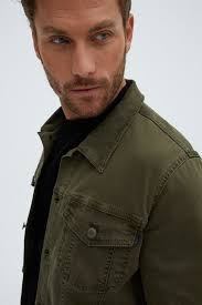 Olive Trucker Jacket