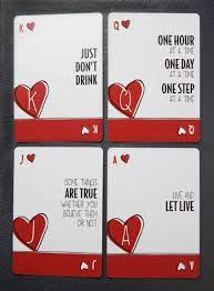 Check spelling or type a new query. Sober Cards Sobriety Games Inspirational Playing Cards