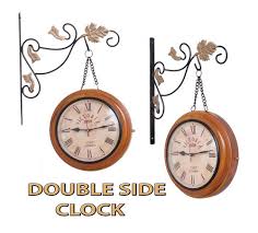 The vintage station clock, hanging on a gold fixture, is a beautiful ornament for home, inspired by london railways of. Two Sided Mild Steel Station Clock 25 Cm X 7 5 Cm X 37 5 Cm à¤¸ à¤Ÿ à¤¶à¤¨ à¤˜à¤¡ Sourcing India Inc New Delhi Id 16389980833