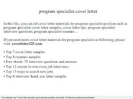 Cover Letter Sample For Youth Development Specialist Cover Resume Cover Letter For Resume Cover Letter Sample Resume Cover Letter Examples