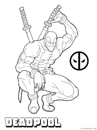 Of deadpool coloring pages are a fun way for kids of all ages to develop creativity, focus, motor skills and color recognition. Free Deadpool Coloring Pages For Kids Coloring4free Coloring4free Com
