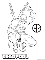 Insist on using crayons over watercolor, as the latter may be difficult to handle. Free Deadpool Coloring Pages For Kids Coloring4free Coloring4free Com