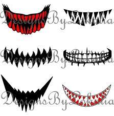 Scary Mouth Svg Bundle Custom Mask Mouth Svg Bundle Creepy Etsy Mask Drawing Mouth Drawing Mask Images