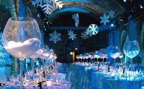Supplement with a generous spread of dippable fruits, such as apple slices and grapes, and vegetables, such as haricort verts and tiny roasted potatoes. Magical Winter Wonderland Christmas Parties Ware Priory