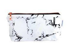 Makeup Bag White Marble Make Up Bag Pencil Case Rose Gold Copper Zipper Black Marble Made By Renna Deluxe Marble Makeup Bag Marble Bag Makeup Bag