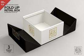 Fold Up Retail Box Packaging Mockup Packaging Mockup Box Packaging Free Packaging Mockup