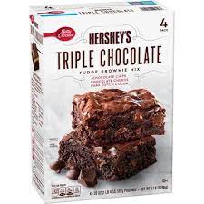 Betty crocker's hershey's triple chocolate brownie mix (20 oz. Betty Crocker Hershey S Fudge Brownie Mix Triple Chocolate 20 Oz 4 Pk Sam S Club