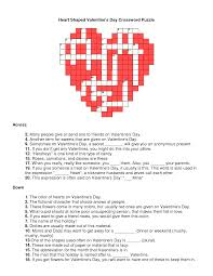 This valentine's day game pack includes a crossword puzzle, a word search with answer key, and a bingo game! Crossword Puzzle Valentine S Day Word Search Printable Novocom Top