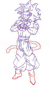 Dbz / win a carrying pencil set. Goku Ssj4 Drawing Step Step