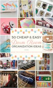 Diy instructions and project source: 50 Cheap And Easy Dorm Room Organization Ideas Prudent Penny Pincher