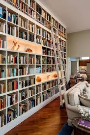Love The Idea Of A Ladder To Optimize Space I Own A Lot Of Books Home Libraries Home Library Home Library Design