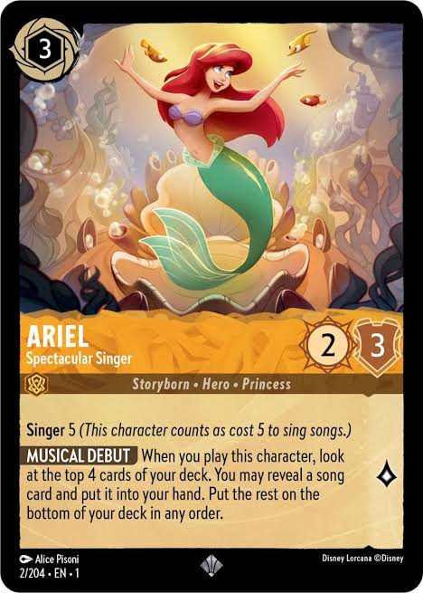 Ariel - Spectacular Singer 2/204 » Disney Lorcana Card Details + Review » Lorcana Player