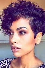 Shyfull Trendy Short Curly Black Wigs Curly Pixie Haircuts Thick Hair Styles Hair Styles