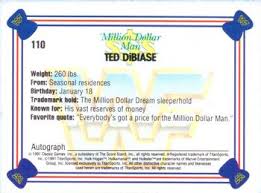 Million dollar man is off of lana del rey's album born to die. Ted Dibiase Gallery Trading Card Database