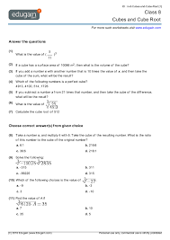 Grade 8 Cubes And Cube Root Png 579 819 Worksheets 8th Grade Math Worksheets Cube