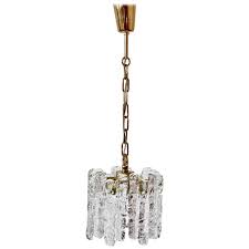See more ideas about glass lighting, crystal glass, glass. Mid Century Kalmar Ice Crystal Glass And Brass Pendant Light Or Chandelier 1960s For Sale At 1stdibs