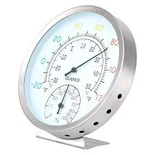 Check spelling or type a new query. Glanics Stainless Steel Indoor Outdoor Thermometer Hygrometer Wireless Decorative Wall Thermometer For Outside Pati Outdoor Thermometer Indoor Indoor Outdoor