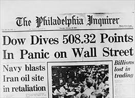 1987 Stock Market Crash Chart And What Caused The Crash