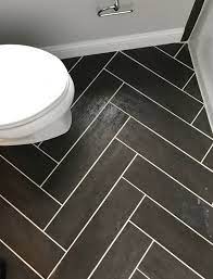 Evi ceramic tile 6 x 24 legno bianco. Invoke Copper Haze 6x24 Tile On Floor Of Bathroom Installed In Herringbone Pattern 6x24 Tile Patterns Tile Patterns Modern Mountain House
