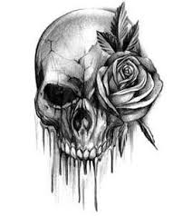 Apply it on your arm, neck, leg, shoulder… and discover your new style! Tattoo Drawings Of Roses And Skulls Tattoo Design