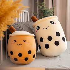 Bubble Tea Boba Plush Mochi Boba Stuffed Animal Plushie In 2021 Soft Plush Bubble Tea Bubble Tea Shop