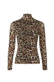 Leopard Printed Mesh Top By Nicole Miller For 30 Rent The Runway