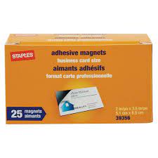 We're even open evenings and weekends. Staples Adhesive Magnets Business Card Size 25 Pack Staples Ca