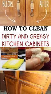 Vinegar + warm water or lemon juice + warm water. Pin On How To Clean Kitchen Cabinet S