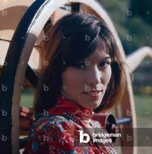 Image of German actress Iris Berben at a photoshooting, end 1970s