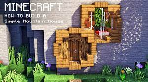 Threw this together in an afternoon, mountain side house. Minecraft How To Build A Simple Mountain House Youtube
