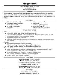 Selling vehicles only after thoroughly understanding and exhibiting capabilities, features and characteristics. Sales Consultant Resume Examples Myperfectresume