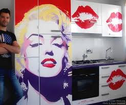 Marilyn Monroe Pop Art Kitchen Mural