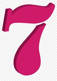 Mewarnai gambar angka 6 enam. Number Clipart Seven 7 Clipart Png Transparent Png Vhv