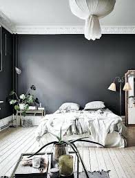 Dark Grey Bedroom Walls Love The Dark Grey Wall In This Bedroom Dark Gray Headboard Bedroom Ideas Gray Bedroom Walls Minimalist Bedroom Color Dark Gray Bedroom