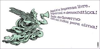 Resultado de imagem para charge de imprensa corrupta