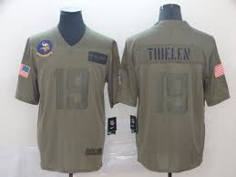 In addition, receiver adam thielen was added to the injury report with limited participation on wednesday with an ankle problem. 19 Adam Thielen Camo Men S Stitched Football Limited 2019 Salute To Service Jersey