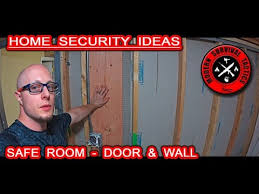This makes it easier to secure the room. Safe Room Building Project Part 1 Door And Wall Youtube