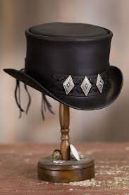 Nothing Ordinary About This Steampunk Hat Our Rare Headwear Creation Crowns You With Character And Makes Every Day An Adventu Leather Top Hat Leather Top Hats