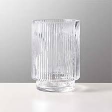 Wild orchid flower vase handcrafted glass art modern home accent piece 8.5 tall. Clear Vases Cb2