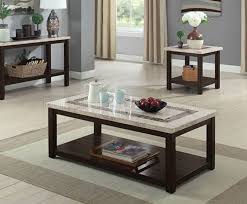Add to wish list add to compare. Rosetta Coffee End Table Set Cm4186 In Dark Walnut Marble