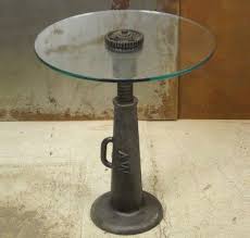 Vintage Screw Jack Side Table Industrial Furniture Vintage Industrial Furniture Industrial Art Furniture