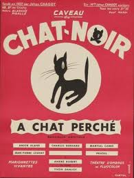 caveau chat noir a chat perche chisholm larsson gallery vintage posters black cat art charity poster