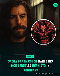 Sacha Baron Cohen makes his MCU debut as Mephisto in Ironheartm