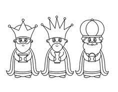 Dibujo Reyes Magos Para Colorear