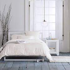 West Elm Bedroom Floor White Plant Decor Lighting Lamp Scandinavian Bedroom Interior Scandinavian Design Bedroom Bedroom Design
