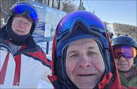 Skiing at Blue Mountain after a foot of snow
