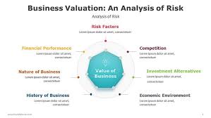 business valuation diagram powerpoint slide ocean