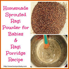Homemade Sprouted Ragi Flour Ragi Porridge For Babies